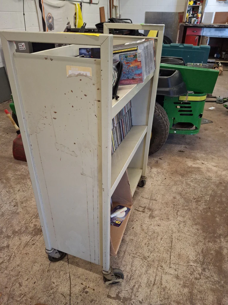 Rolling Metal Media Storage Cart  - image 3 of 6