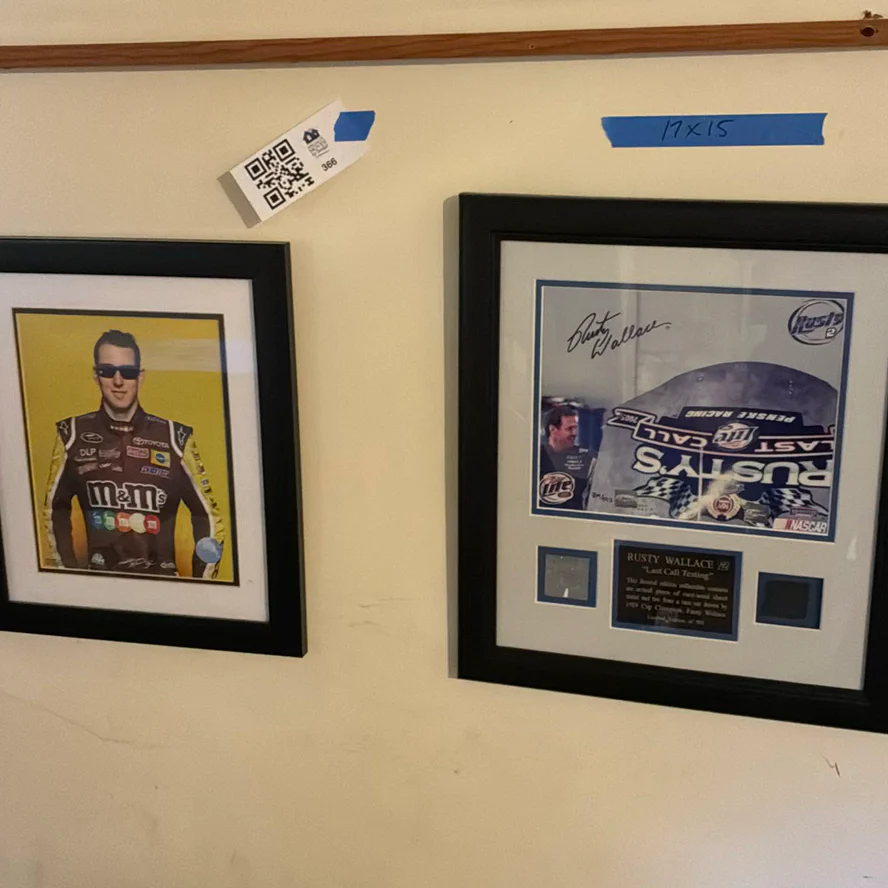 NASCAR Racing Prints and Rusty Wallace Collectible Display - image 1 of 9