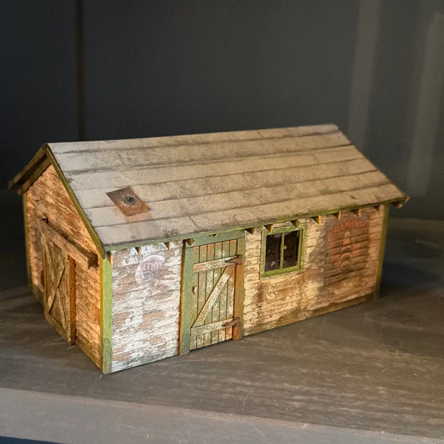 Miniature Industrial Building Model and Small Shed - image 7 of 7