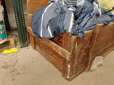Wooden Storage Crate with Bedding and Towels - thumbnail 2 of 9