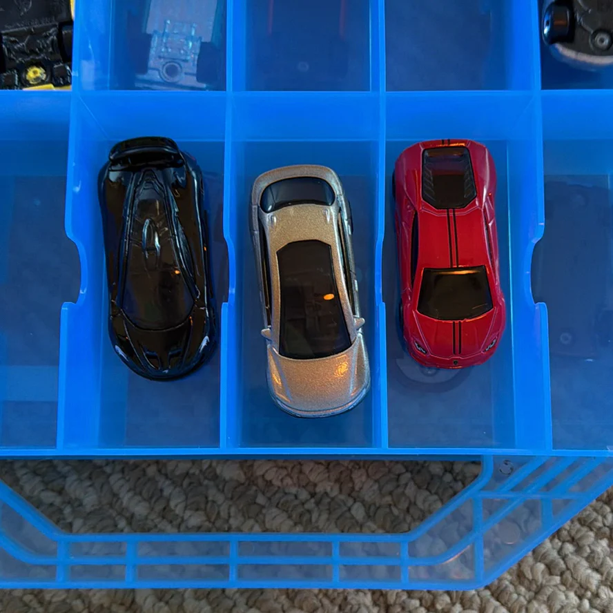 Die-Cast Toy Cars in Blue Storage Case - image 8 of 18