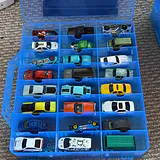 Collection of Die-Cast Toy Cars and Trucks in Storage Case - thumbnail 2 of 33