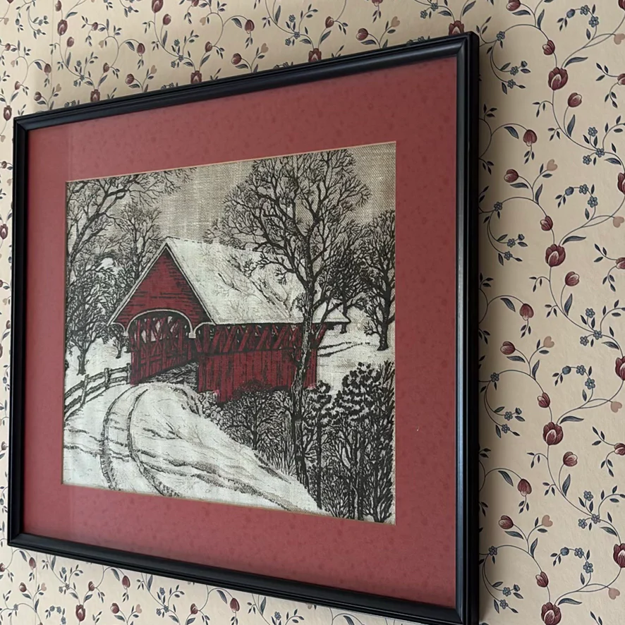 Two Framed Covered Bridge Prints - image 4 of 8