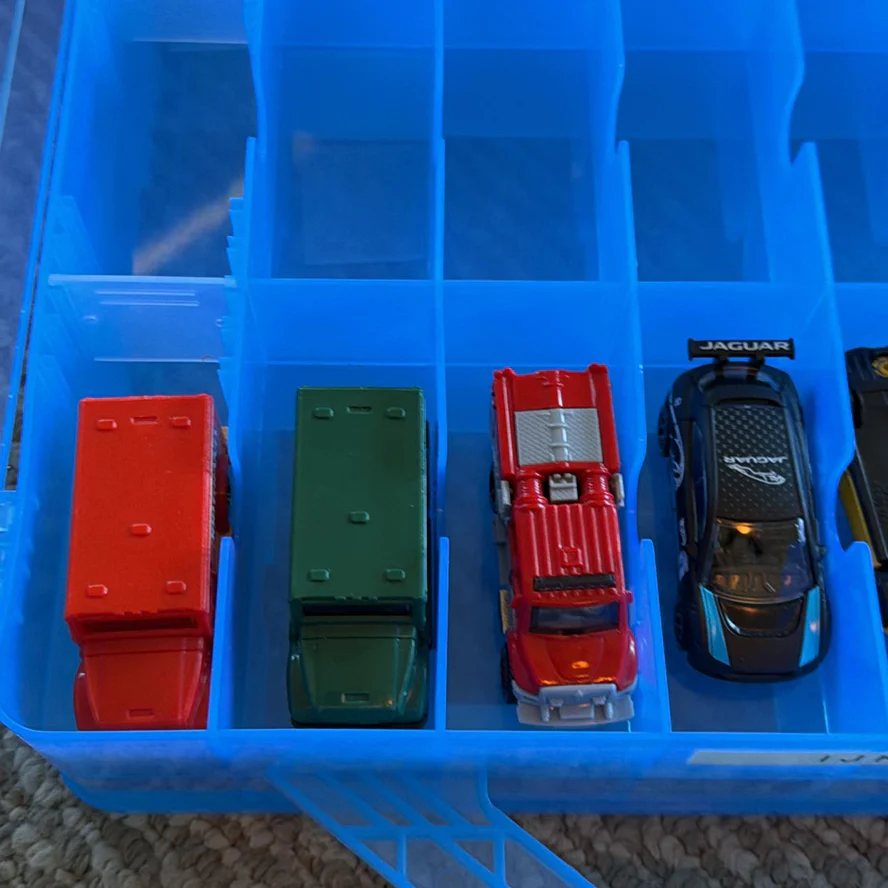 Toy Die-Cast Vehicles in Blue Storage Case - image 3 of 8