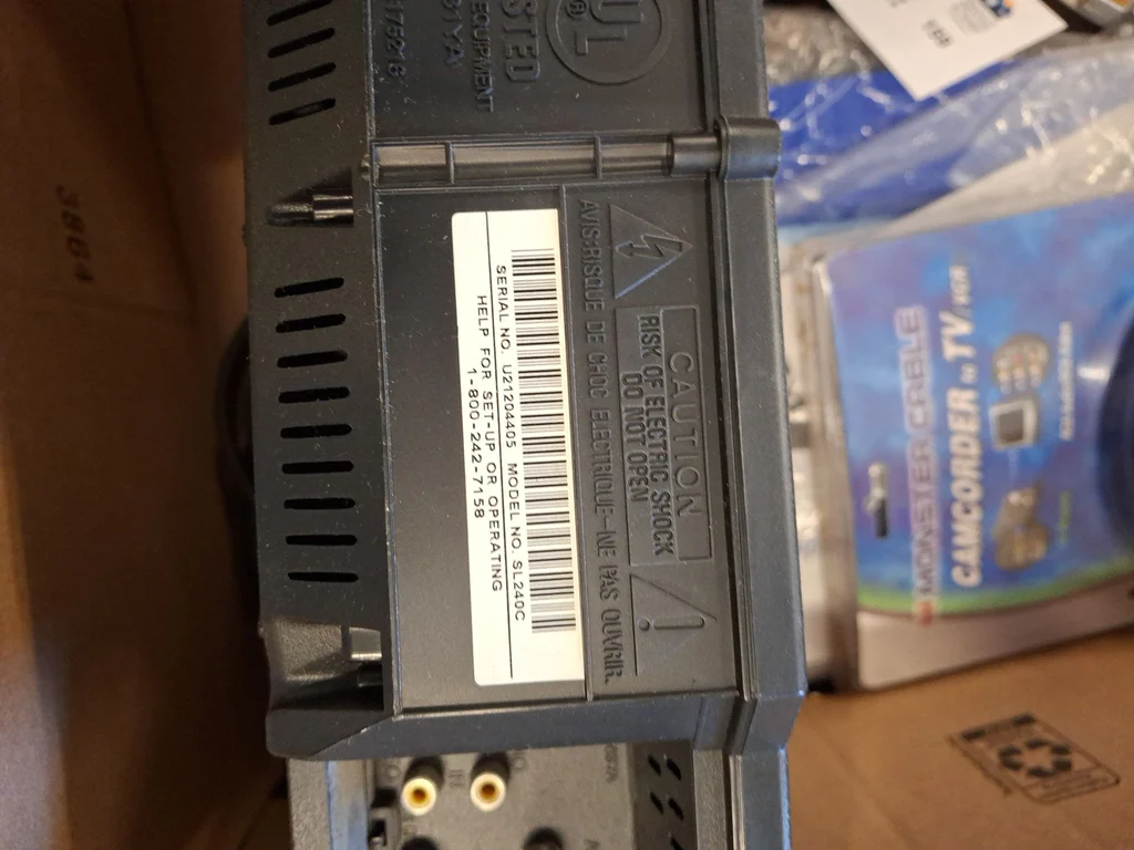 VHS Tapes, VCR, Remote Controls, and Audio Video Cables - image 7 of 8