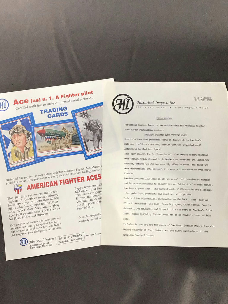 American Fighter Aces Trading Cards - Color Set - image 3 of 8