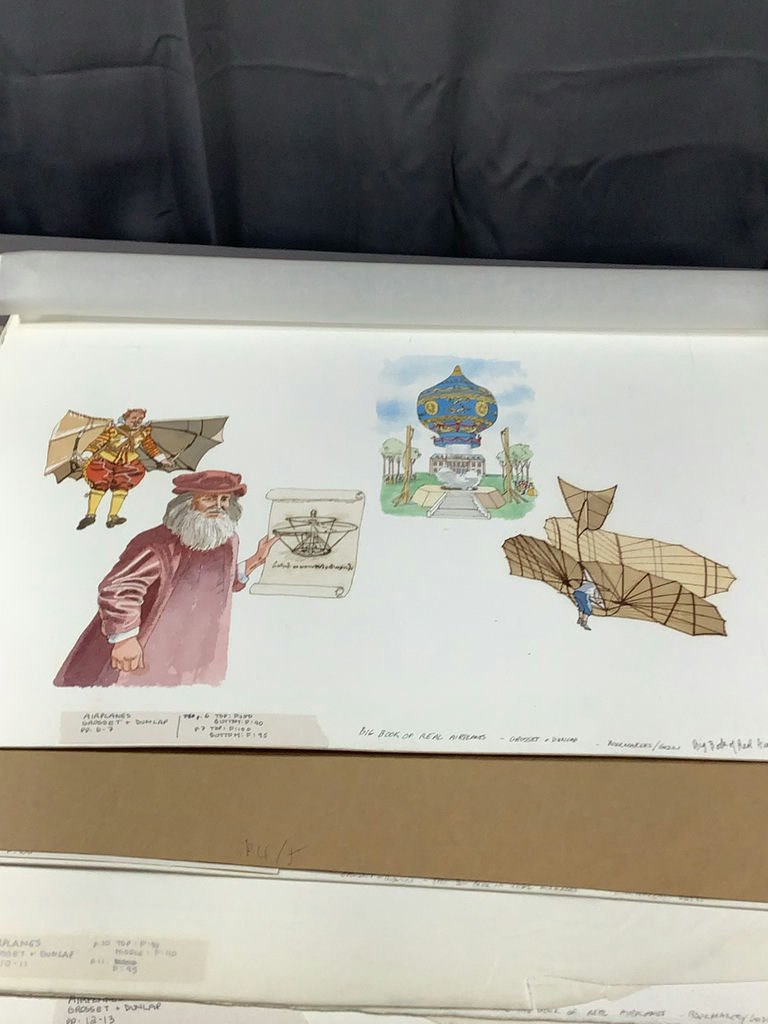 Watercolor Illustrations from Airplane Book - George Guzzi - image 5 of 23