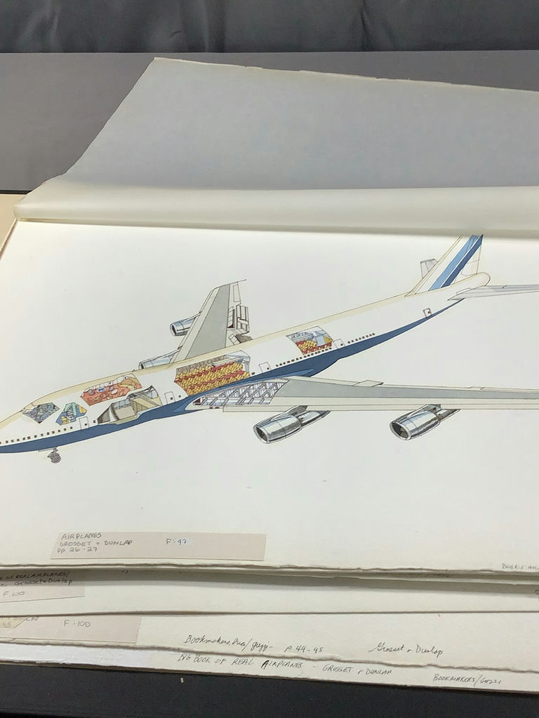 Watercolor Illustrations from Airplane Book - George Guzzi - image 14 of 23