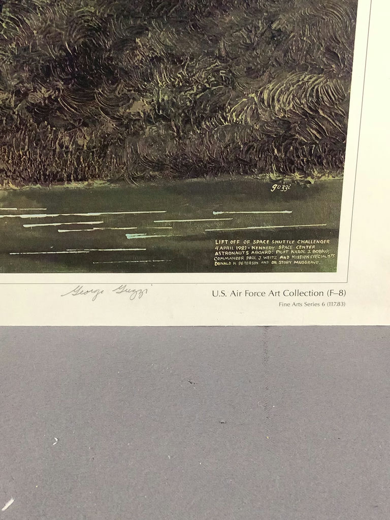 Space Shuttle Challenger Signed Prints - George Guzzi - image 5 of 8
