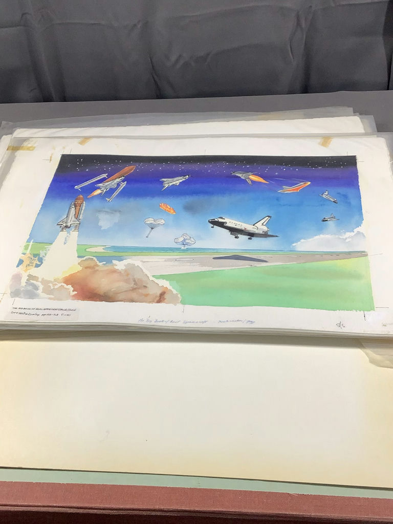 Watercolor Illustrations from Spacecraft Book - George Guzzi - image 12 of 23
