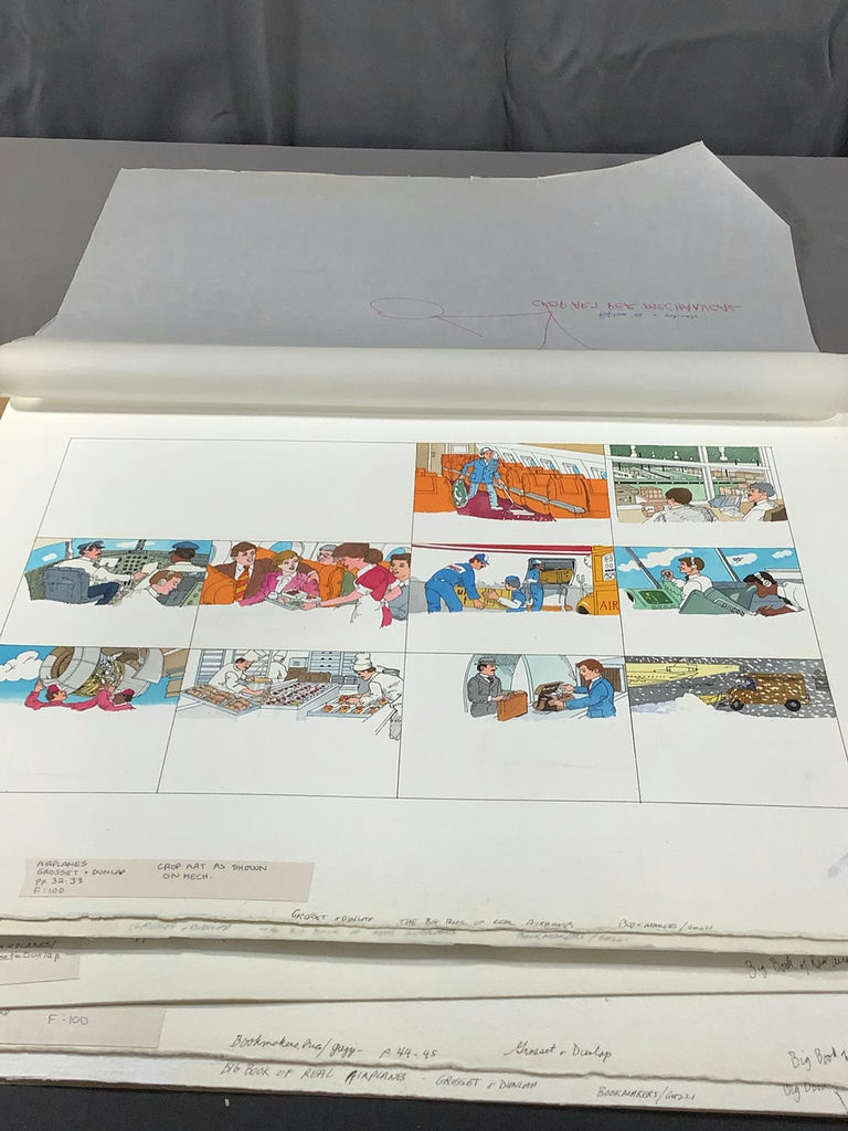 Watercolor Illustrations from Airplane Book - George Guzzi - image 17 of 23