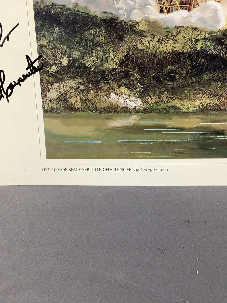 Space Shuttle Challenger Signed Prints - George Guzzi - image 4 of 8