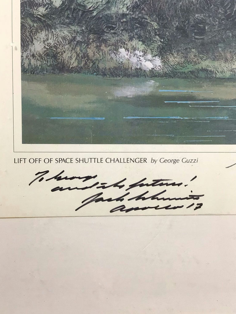 Astronaut Signed Space Shuttle Challenger Print - George Guzzi - image 3 of 6