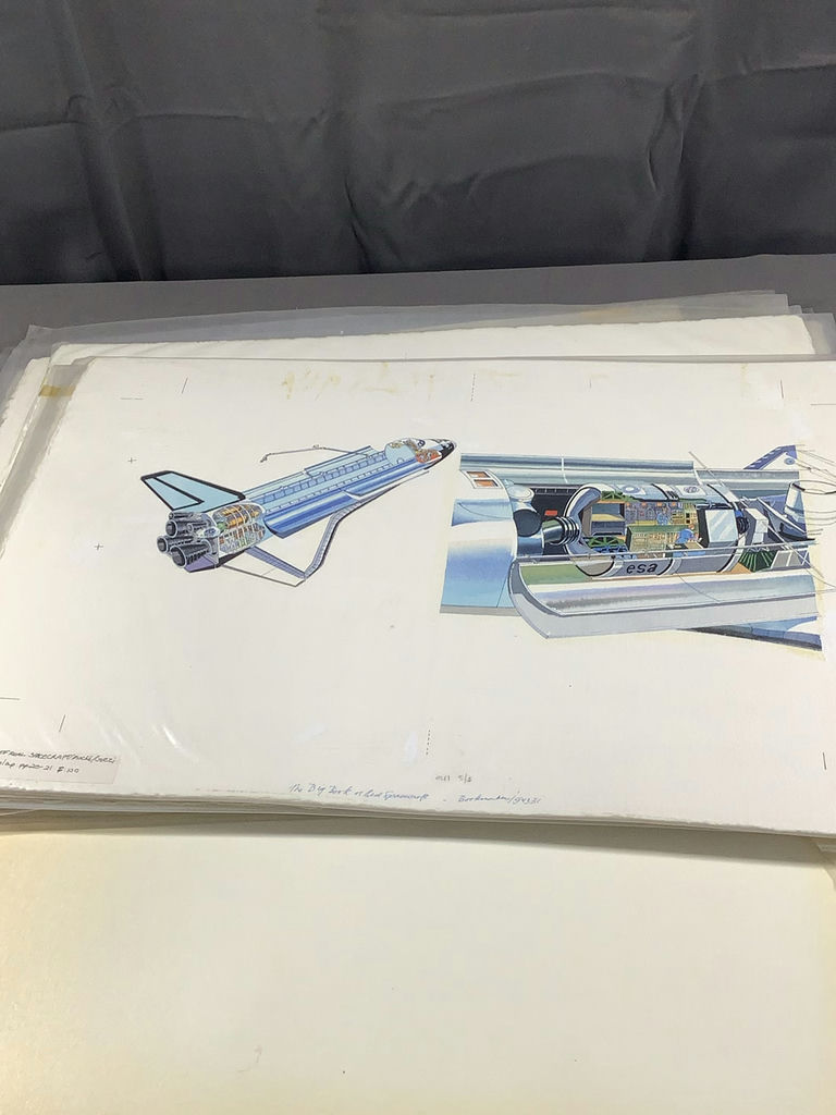 Watercolor Illustrations from Spacecraft Book - George Guzzi - image 11 of 23