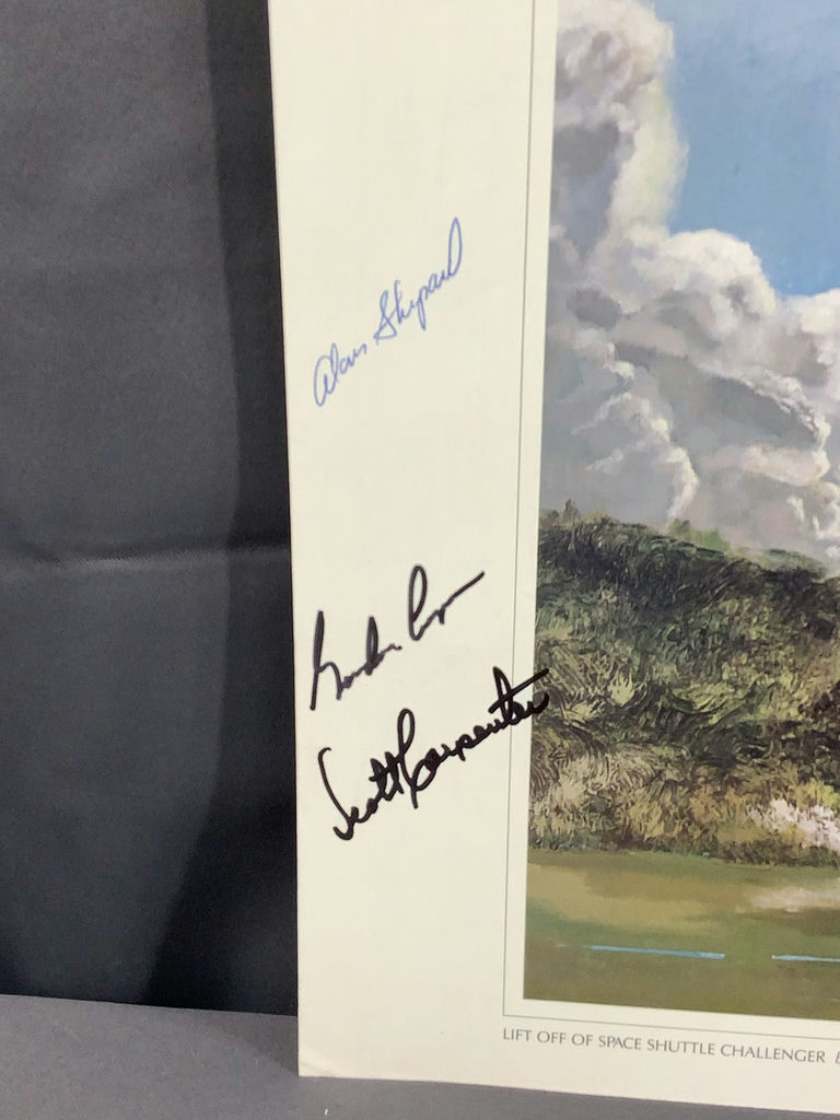 Space Shuttle Challenger Signed Prints - George Guzzi - image 3 of 8
