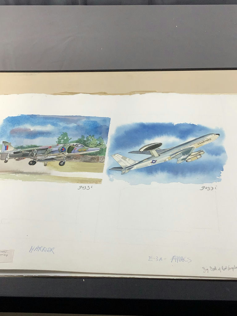 Watercolor Illustrations from Airplane Book - George Guzzi - image 20 of 23