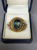 U.S. Naval Academy 1945 Class Ring - 14K & Topaz (17+dwt) - thumbnail 3 of 13