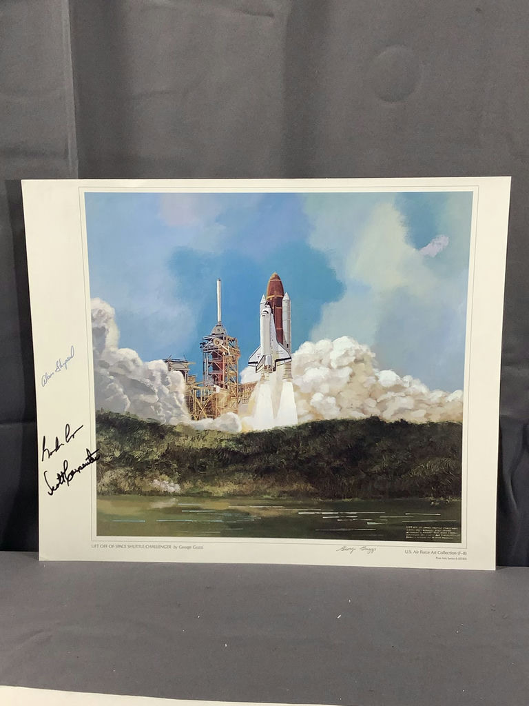 Space Shuttle Challenger Signed Prints - George Guzzi - image 1 of 8