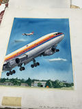 Watercolor Illustrations from Airplane Book - George Guzzi - thumbnail 3 of 23