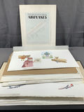 Watercolor Illustrations from Airplane Book - George Guzzi - thumbnail 1 of 23