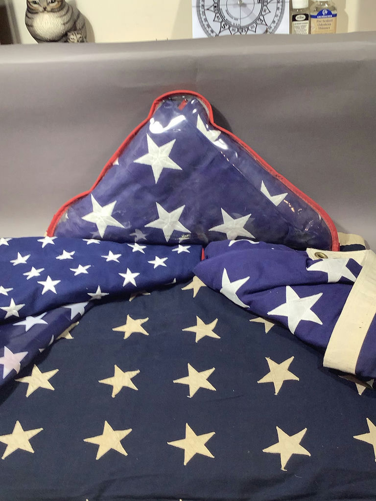 U.S. Flags - Display and Coffin - image 1 of 11