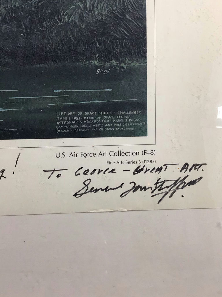 Astronaut Signed Space Shuttle Challenger Print - George Guzzi - image 5 of 6