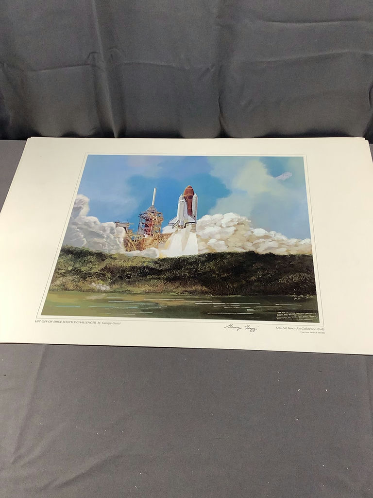 Space Shuttle Challenger Signed Prints - George Guzzi - image 7 of 8
