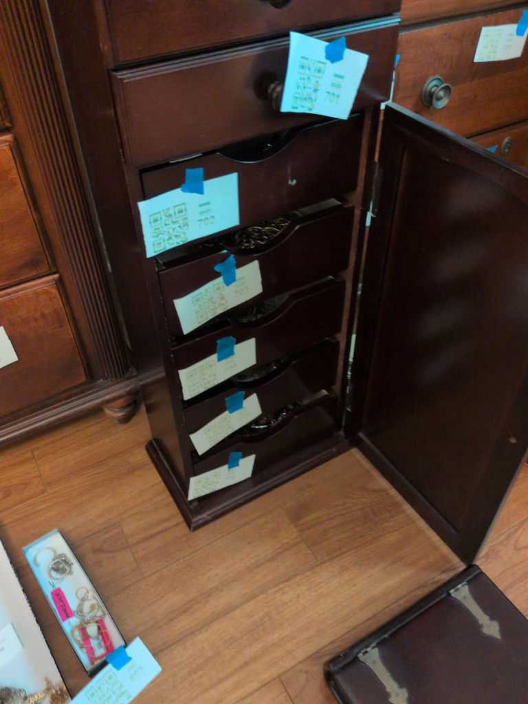 Wooden Jewelry Armoire - image 6 of 7