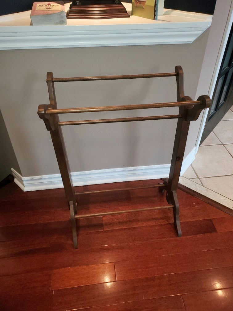 Wooden Freestanding Towel/blanket Rack - image 1 of 2