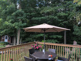 Outdoor Patio Umbrella And Base. - thumbnail 5 of 6