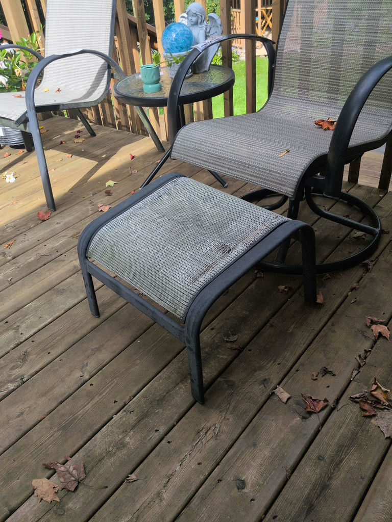 Outdoor Patio Swivel Chair and Ottoman - image 4 of 7