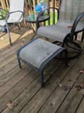 Outdoor Patio Swivel Chair and Ottoman - thumbnail 4 of 7