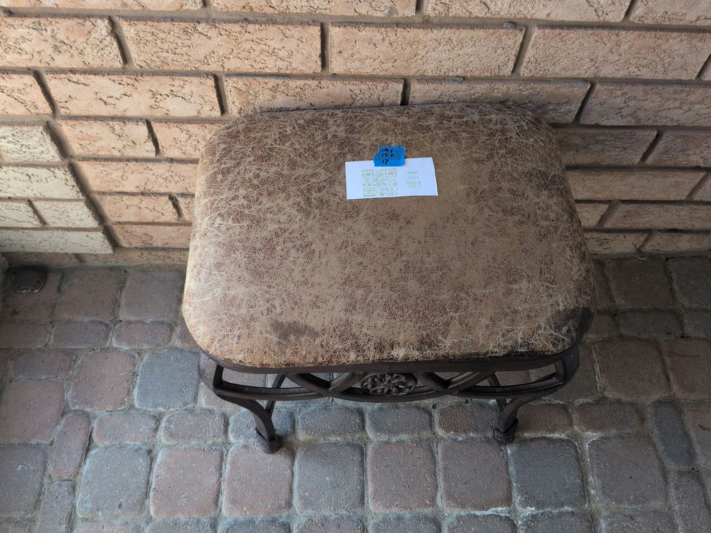 Upholstered Metal Vanity Stool - image 4 of 6