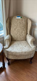 Floral Upholstered Wingback Armchair - thumbnail 1 of 5