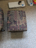 Wooden Glider Rocking Chair with Upholstered Ottoman - thumbnail 7 of 9