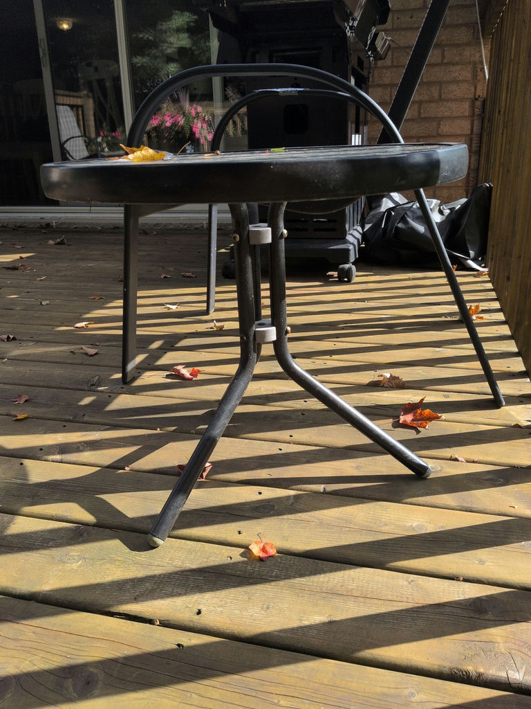 Round Glass Patio Side Table - image 3 of 5