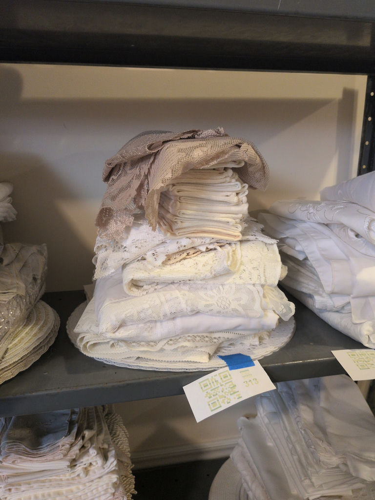 Assorted Lace Table Linens and Doilies - image 1 of 11