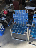 Pair of Blue Folding Lawn Chairs - thumbnail 3 of 6