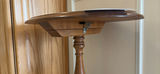 Round Wooden Pedestal Side Table - thumbnail 4 of 4