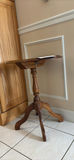 Round Wooden Pedestal Side Table - thumbnail 1 of 4
