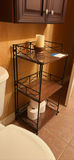 Three-Tier Metal and Wood Bathroom Storage Shelf - thumbnail 3 of 5