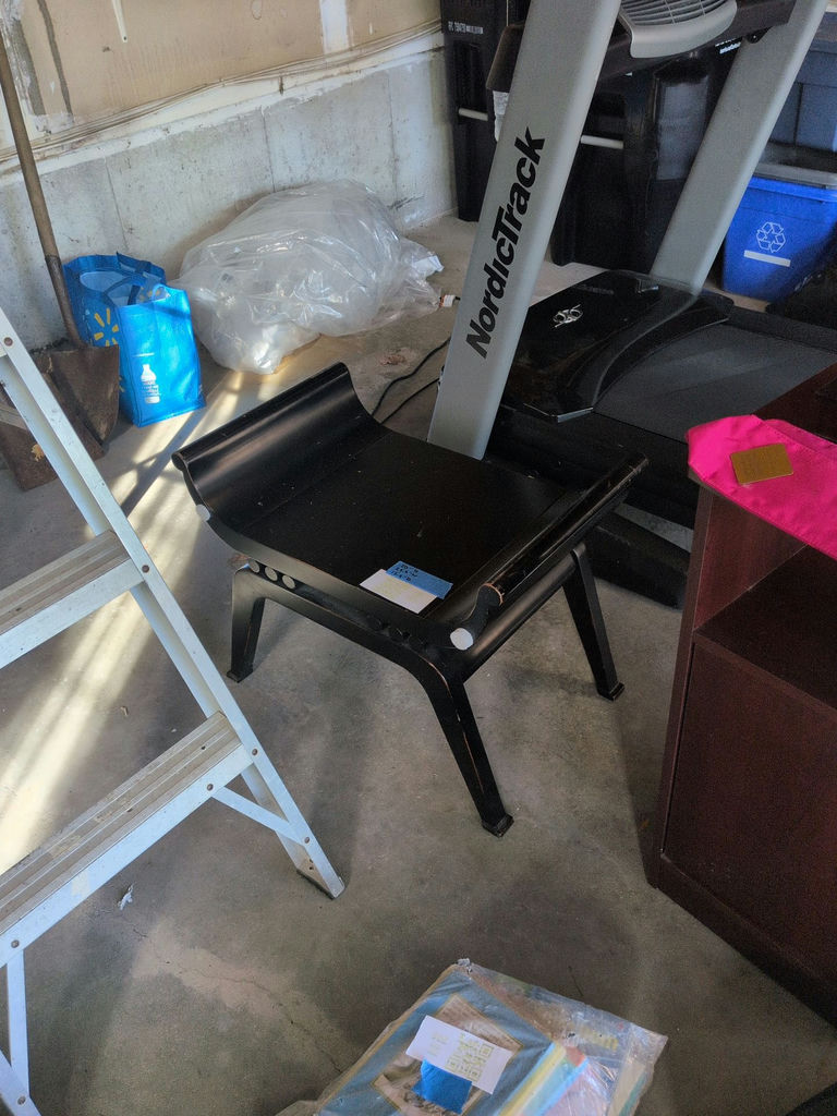 Black Wooden Bench - image 1 of 5