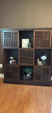 Dark Wood Bookcase Storage Cabinet - thumbnail 1 of 5