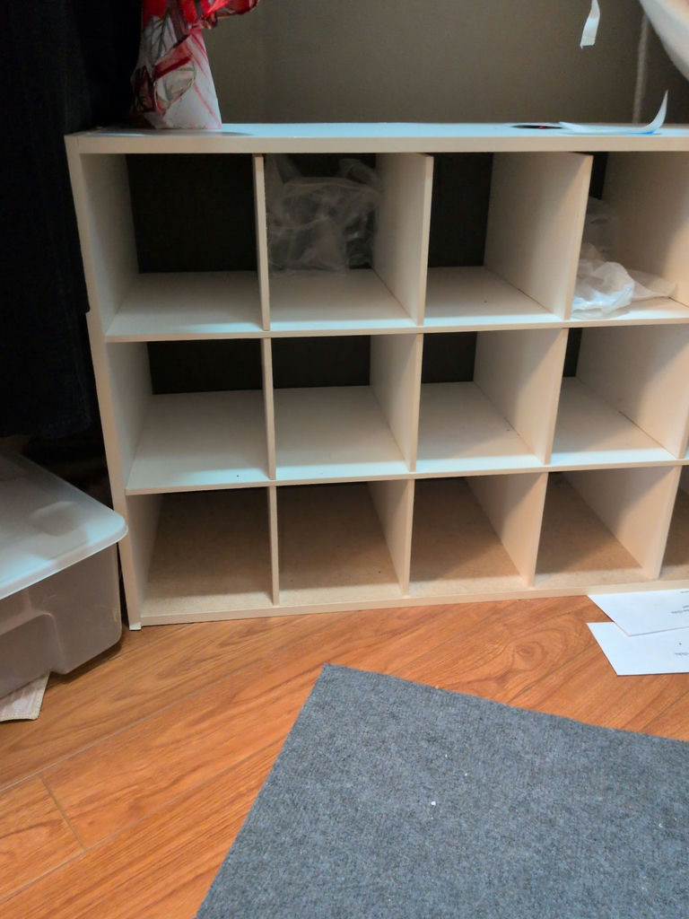 White Cubby Storage Shelf - image 2 of 4