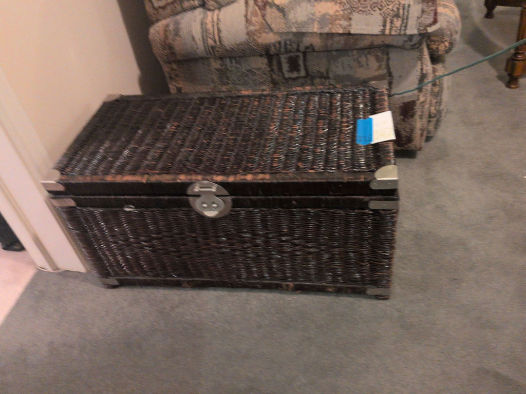 Wicker Storage Trunk - image 2 of 5