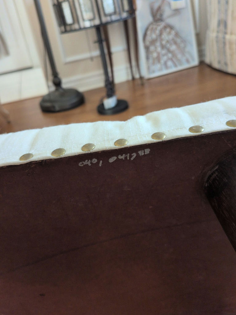 Upholstered Footstool Ottoman - image 6 of 7