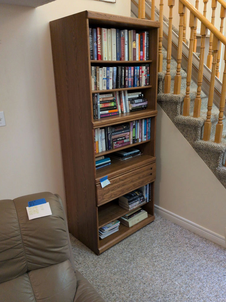 Wooden Bookshelf Cabinet with Drawer - image 4 of 4