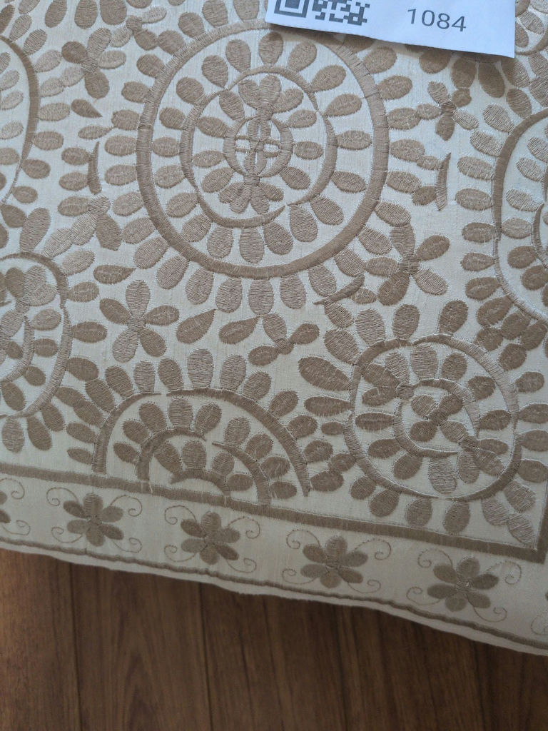 Upholstered Footstool Ottoman - image 4 of 7