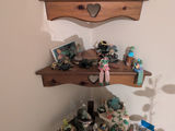 Set of Three Wooden Corner Wall Shelves - thumbnail 4 of 6