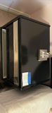 Black Two-Drawer Nightstand - thumbnail 3 of 4